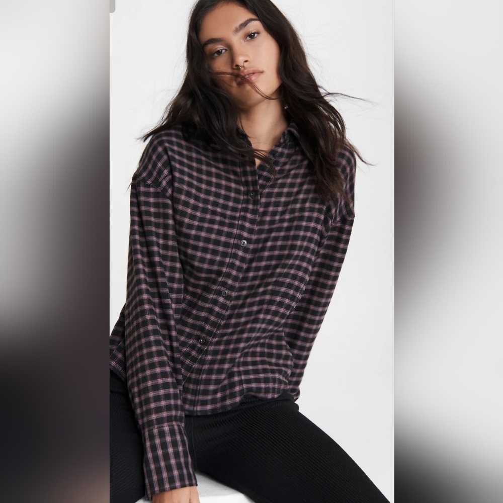 Rag and Bone Iris Flannel Top